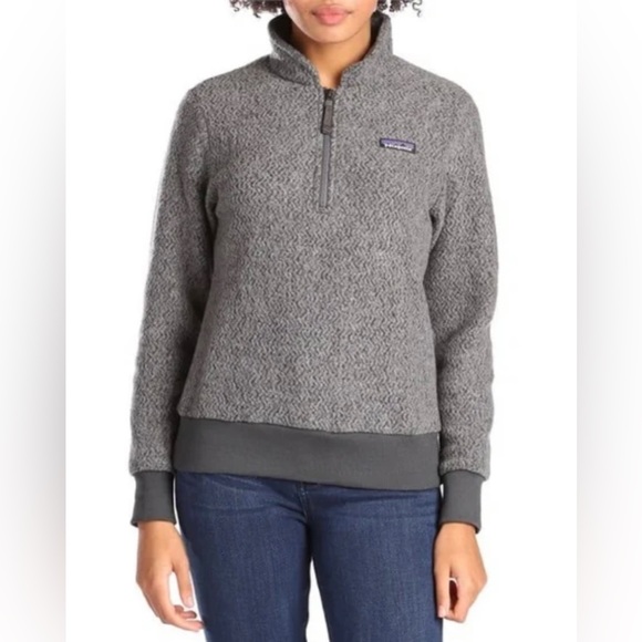 Patagonia Tops Patagonia Womens Woolyester Fleece Zip Pullover Poshmark